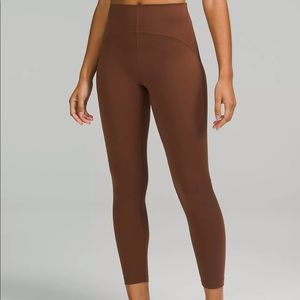 Lululemon instill tights. Size 6. Roasted brown, EUC